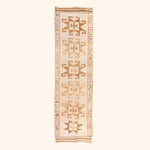 Brown Multi Traditional Turkish Wool Runner - 2'9'' x 11'1''