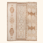 Brown Multicolored Traditional Turkish Wool Rug - 9'2'' x 10'11''