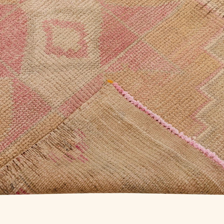 Pink Camel Traditional Turkish Wool Runner - 2'10'' x 12'11''