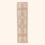 Beige Traditional Turkish Wool Runner - 3' x 12'10''