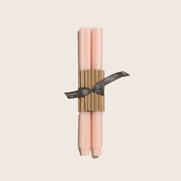 Image for Fluted Church Tapper Candles, Set of 2