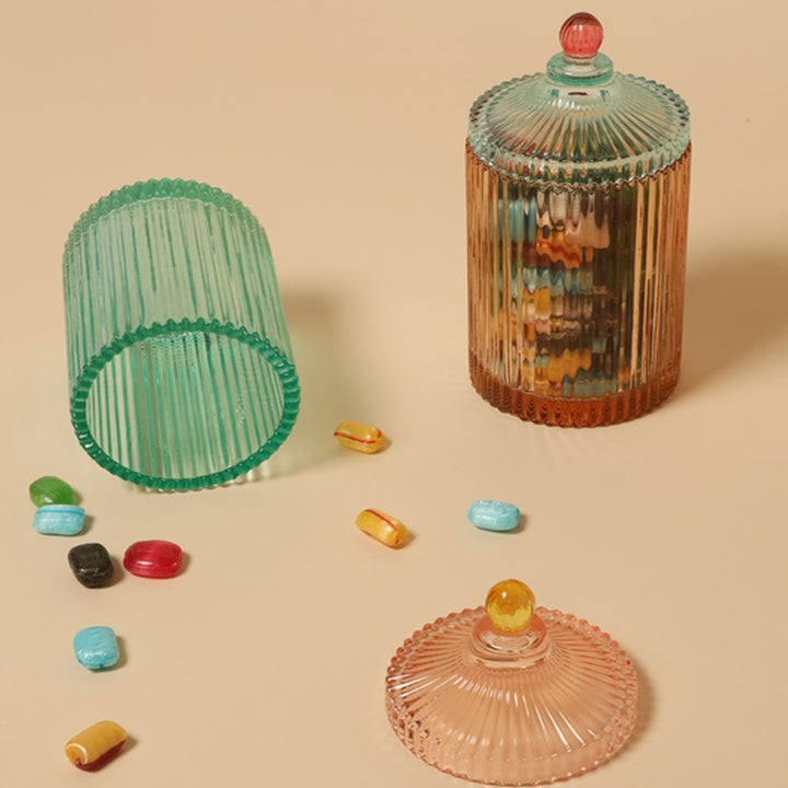 Image for Striped Glass Tall Bonbonniere