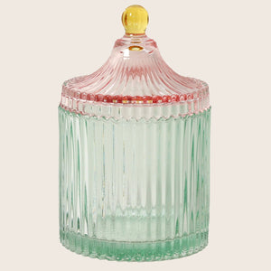 Image for Striped Glass Medium Bonbonniere - hover