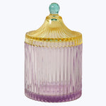 Image for Striped Glass Medium Bonbonniere