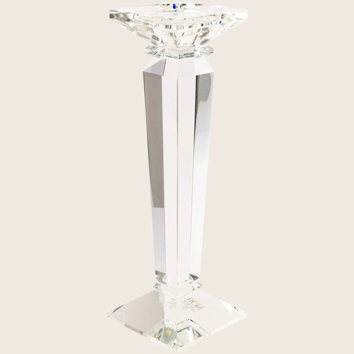Image for Tall Column Ornamental Crystal Candle Holder