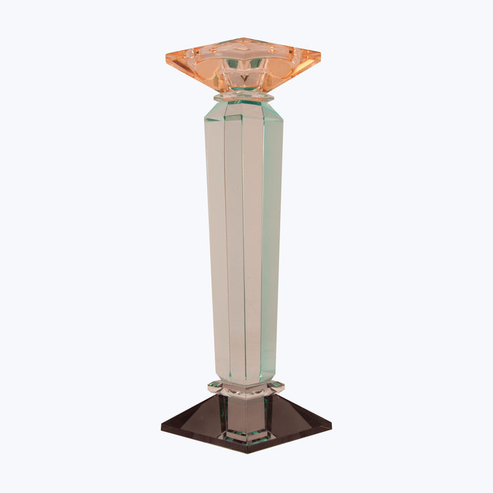 Image for Tall Column Ornamental Crystal Candle Holder