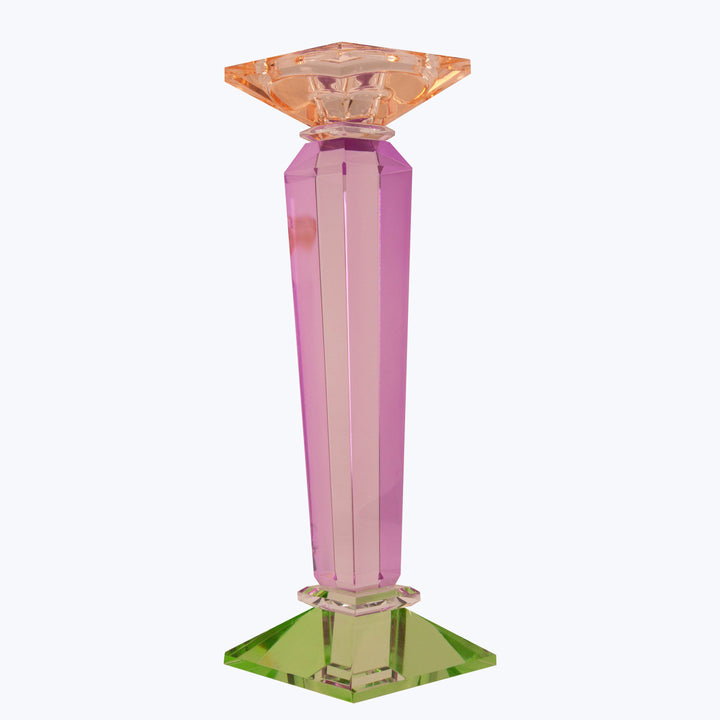 Image for Tall Column Ornamental Crystal Candle Holder