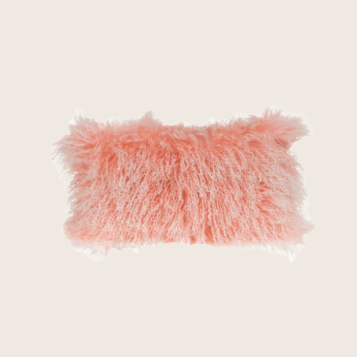 Image for Mongolian Fur Pillow, Rose Quartz