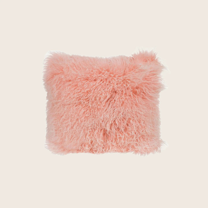 Image for Mongolian Fur Pillow, Rose Quartz