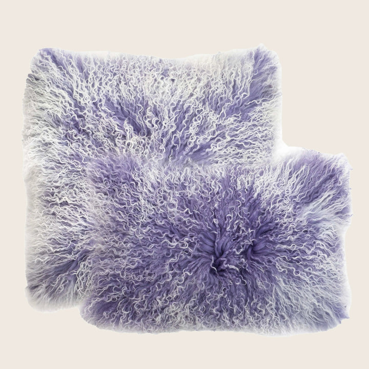 Image for Mongolian Fur Pillow, Amethyst