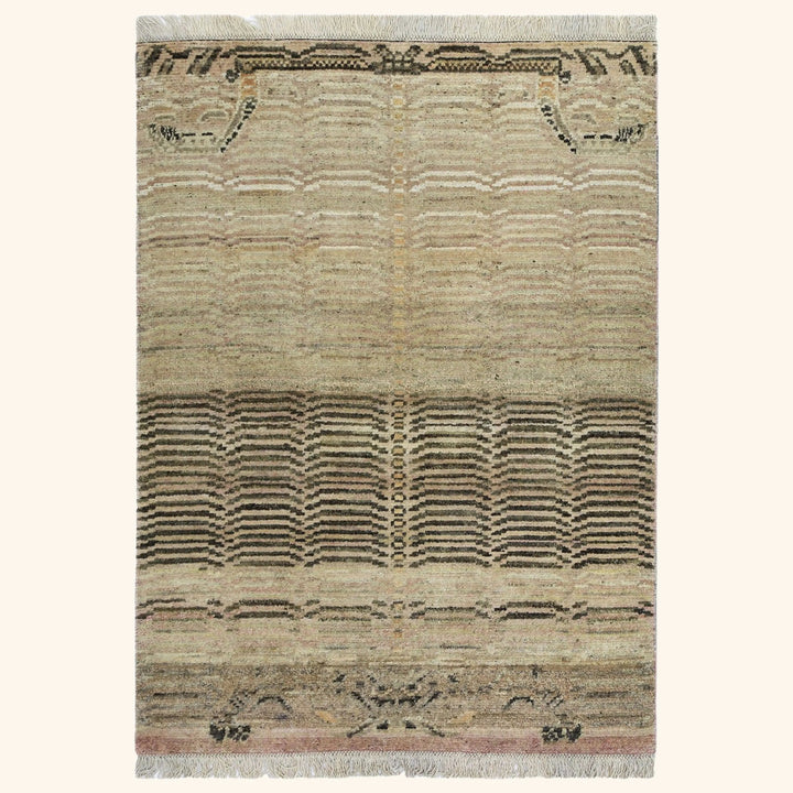 Image for Cream Alchemy Transitional Wool Rug - 4'2" x 5'10"