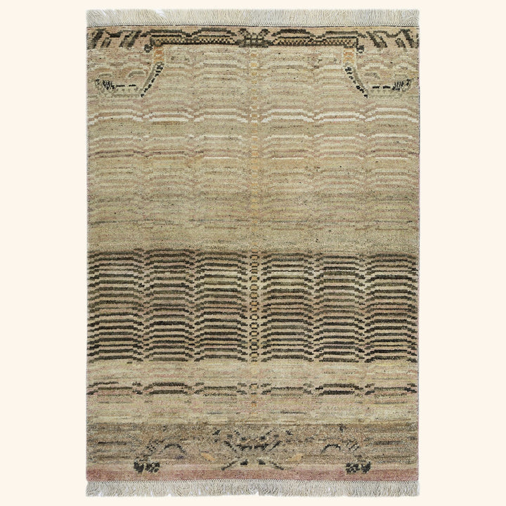 Image for Cream Alchemy Transitional Wool Rug - 4'2" x 5'10"