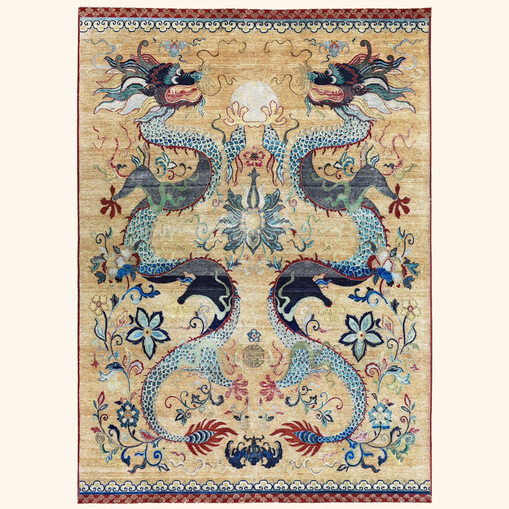 Image for Multicolored Alchemy Transitional Wool Silk Blend Rug - 9' x 12'9"
