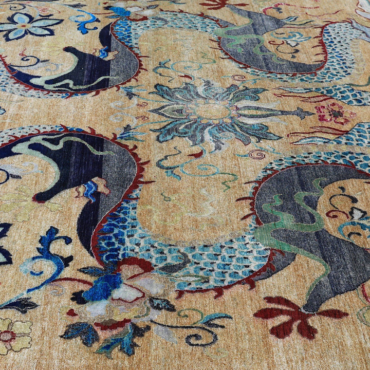 Image for Multicolored Alchemy Transitional Wool Silk Blend Rug - 9' x 12'9"
