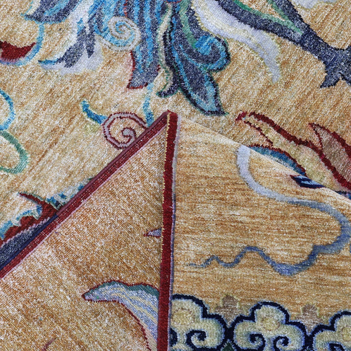 Image for Multicolored Alchemy Transitional Wool Silk Blend Rug - 9' x 12'9"