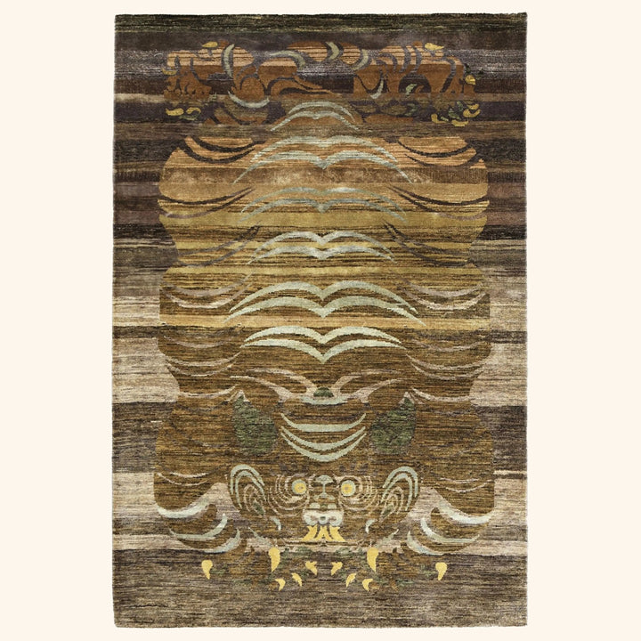 Image for Brown Alchemy Transitional Wool Rug - 4'2" x 6'3"