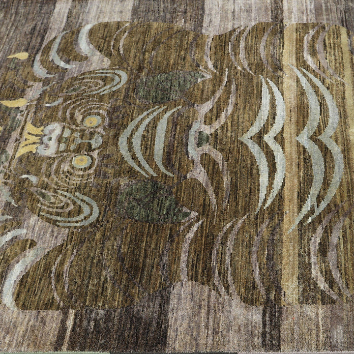 Image for Brown Alchemy Transitional Wool Rug - 4'2" x 6'3"