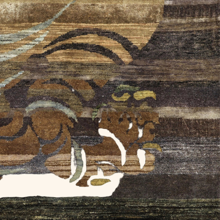 Image for Brown Alchemy Transitional Wool Rug - 4'2" x 6'3"
