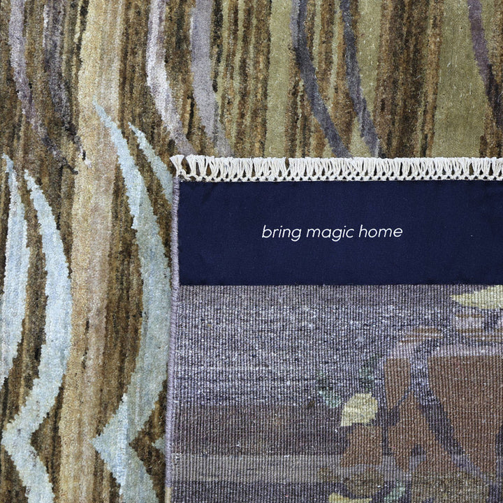 Image for Brown Alchemy Transitional Wool Rug - 4'2" x 6'3"