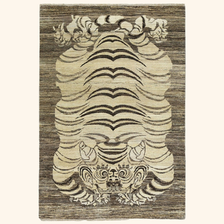 Image for Brown Alchemy Transitional Wool Rug - 4'3" x 6'3"