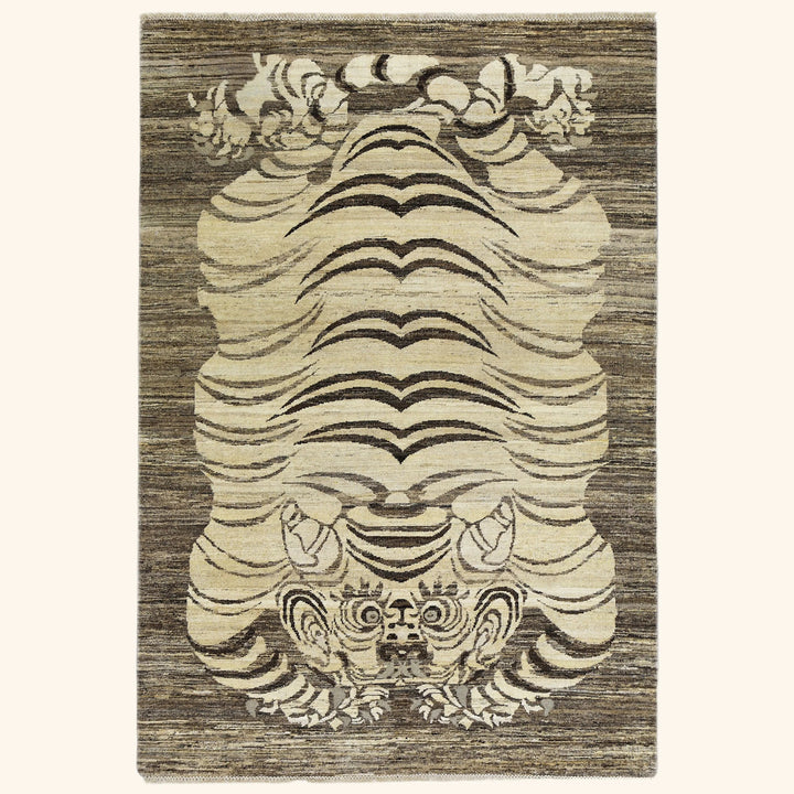 Image for Brown Alchemy Transitional Wool Rug - 4'3" x 6'3"