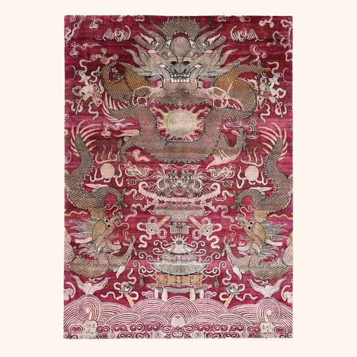 Image for Red Alchemy Transitional Silk Rug - 8'1" x 11'7"