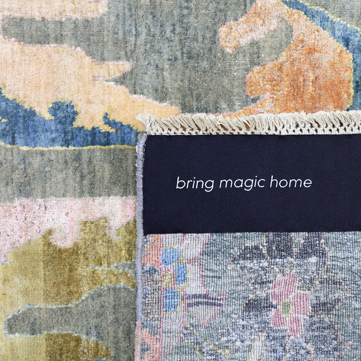 Image for Blue Alchemy Transitional Silk Wool Blend Rug - 9'10" x 14'2"