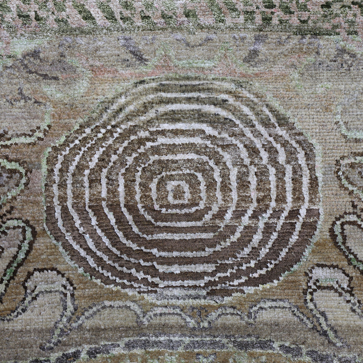 Image for Light Brown Alchemy Transitional Silk Wool Blend Rug - 7'11" x 10'4"