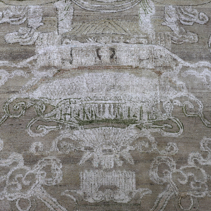 Image for Light Brown Alchemy Transitional Silk Wool Blend Rug - 7'11" x 10'4"