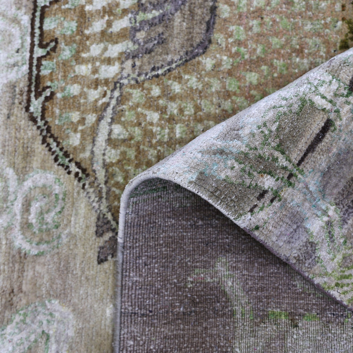Image for Light Brown Alchemy Transitional Silk Wool Blend Rug - 7'11" x 10'4"