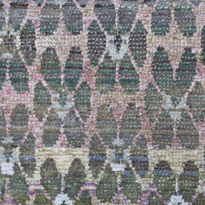 Image for Pink & Grey Alchemy Transitional Silk Wool Blend Rug - 4'5" x 7'6"
