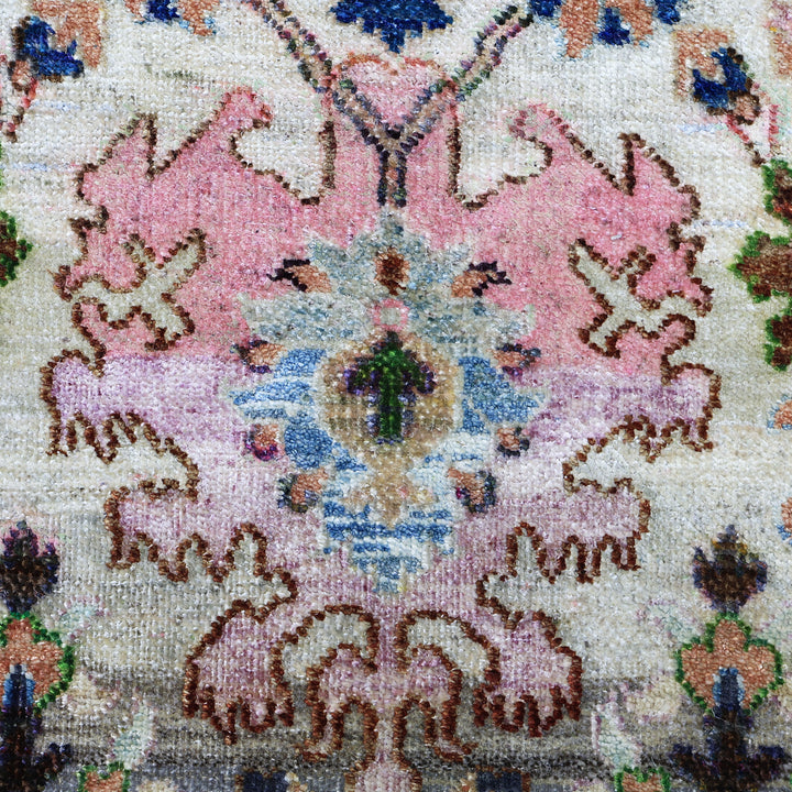 Image for Multicolored Alchemy Traditional Silk Rug - 9'11" x 14'6"