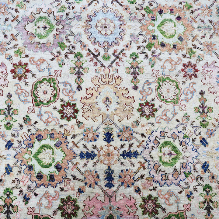 Image for Multicolored Alchemy Traditional Silk Rug - 9'11" x 14'6"