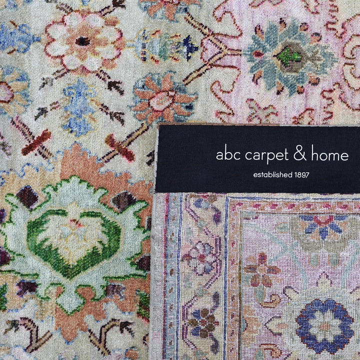Image for Multicolored Alchemy Traditional Silk Rug - 9'11" x 14'6"