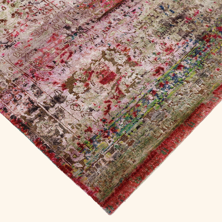 Image for Multicolored Alchemy Transitional Silk Rug - 10'4" x 14'10"