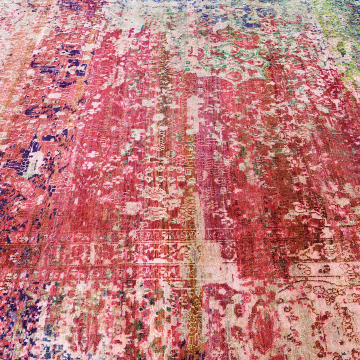 Image for Multicolored Alchemy Transitional Silk Rug - 10'4" x 14'10"
