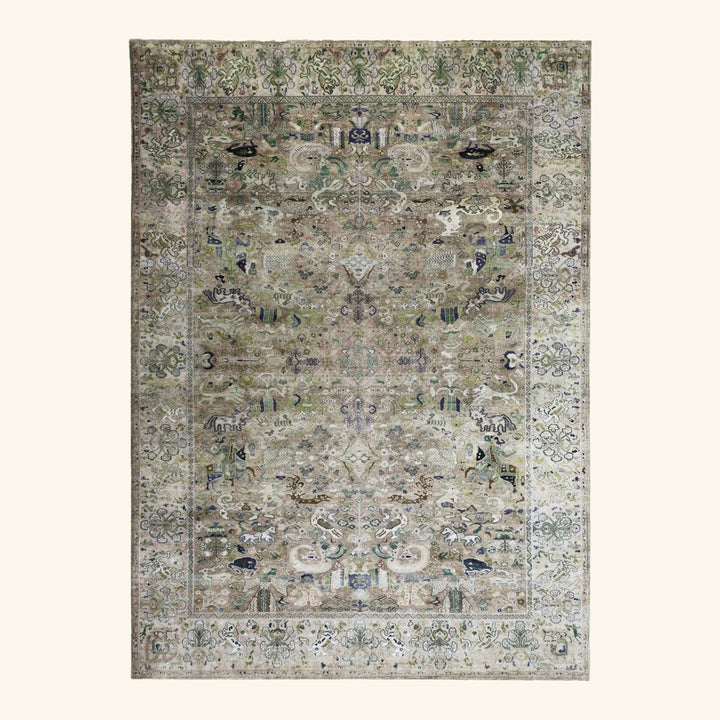 Image for Brown Alchemy Traditional Silk Rug - 10' x 14'