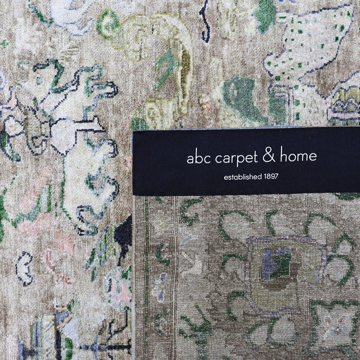 Image for Brown Alchemy Traditional Silk Rug - 10' x 14'