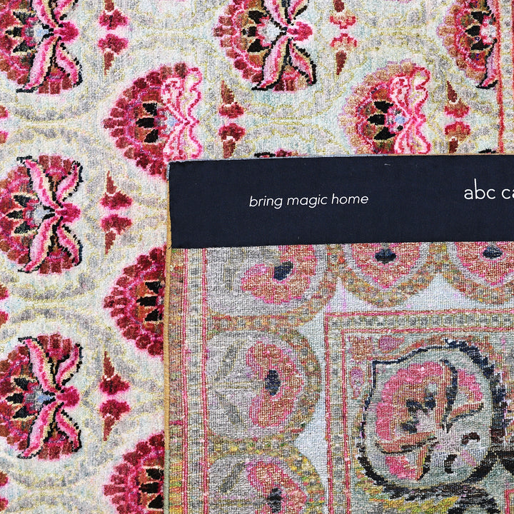 Image for Multicolored Alchemy Traditional Silk Rug - 8'10" x 12'4"