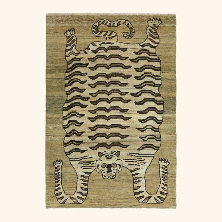 Image for Cream Alchemy Transitional Wool Rug - 4'2" x 6'1"