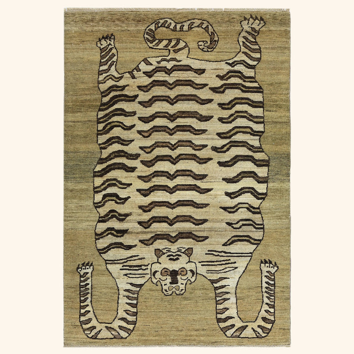 Image for Cream Alchemy Transitional Wool Rug - 4'2" x 6'1"