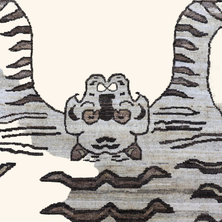 Image for Cream Alchemy Transitional Wool Rug - 4'2" x 6'1"