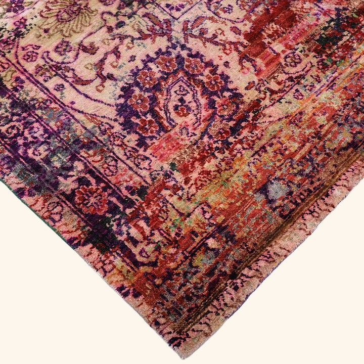Image for Multicolored Alchemy Transitional Silk Wool Blend Rug - 9'8" x 13'9"