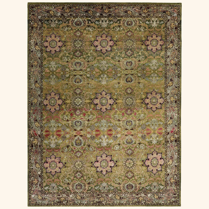 Image for Brown Alchemy Traditional Silk Wool Blend Rug - 8'11" x 11'11"