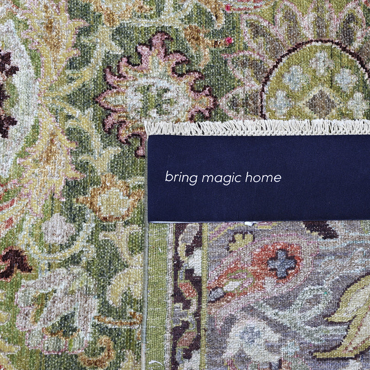 Image for Brown Alchemy Traditional Silk Wool Blend Rug - 8'11" x 11'11"