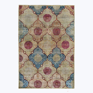 Image for Multicolored Alchemy Transitional Silk Rug - 6'1" x 9'1"
