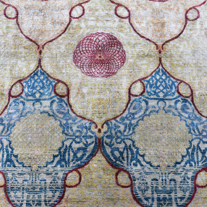Image for Multicolored Alchemy Transitional Silk Rug - 6'1" x 9'1"