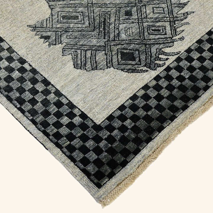 Image for Grey Alchemy Transitional Silk Wool Blend Rug - 4'7" x 5'10"