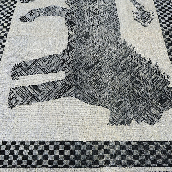 Image for Grey Alchemy Transitional Silk Wool Blend Rug - 4'7" x 5'10"