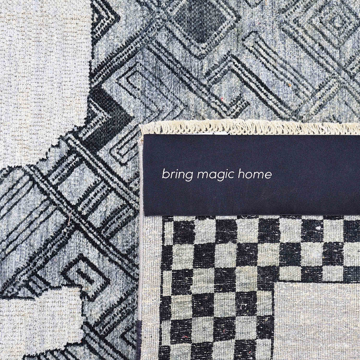 Image for Grey Alchemy Transitional Silk Wool Blend Rug - 4'7" x 5'10"